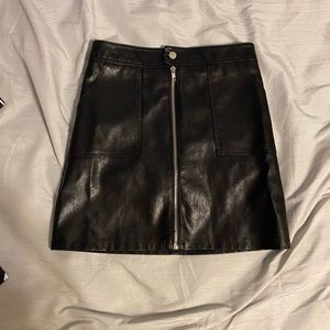 Leather skirt